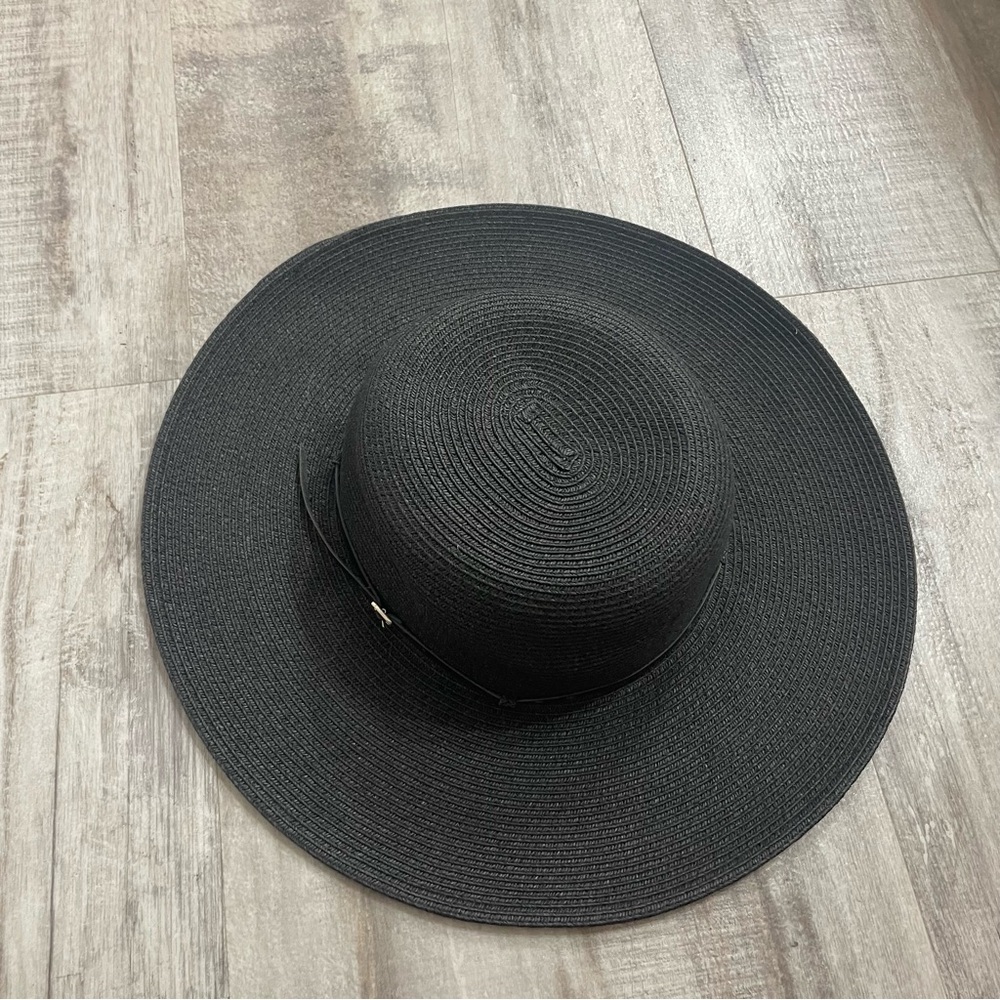 Nine West Wide Brim Summer Hat in Black